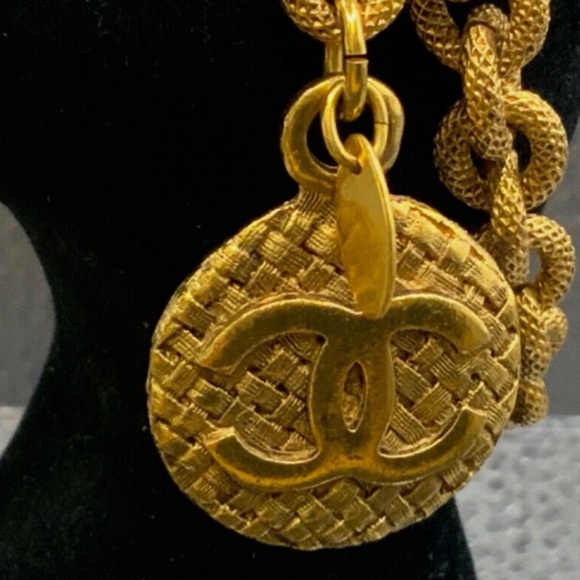 80’s Chanel Tweed Pattern Belt - Picture 7 of 9